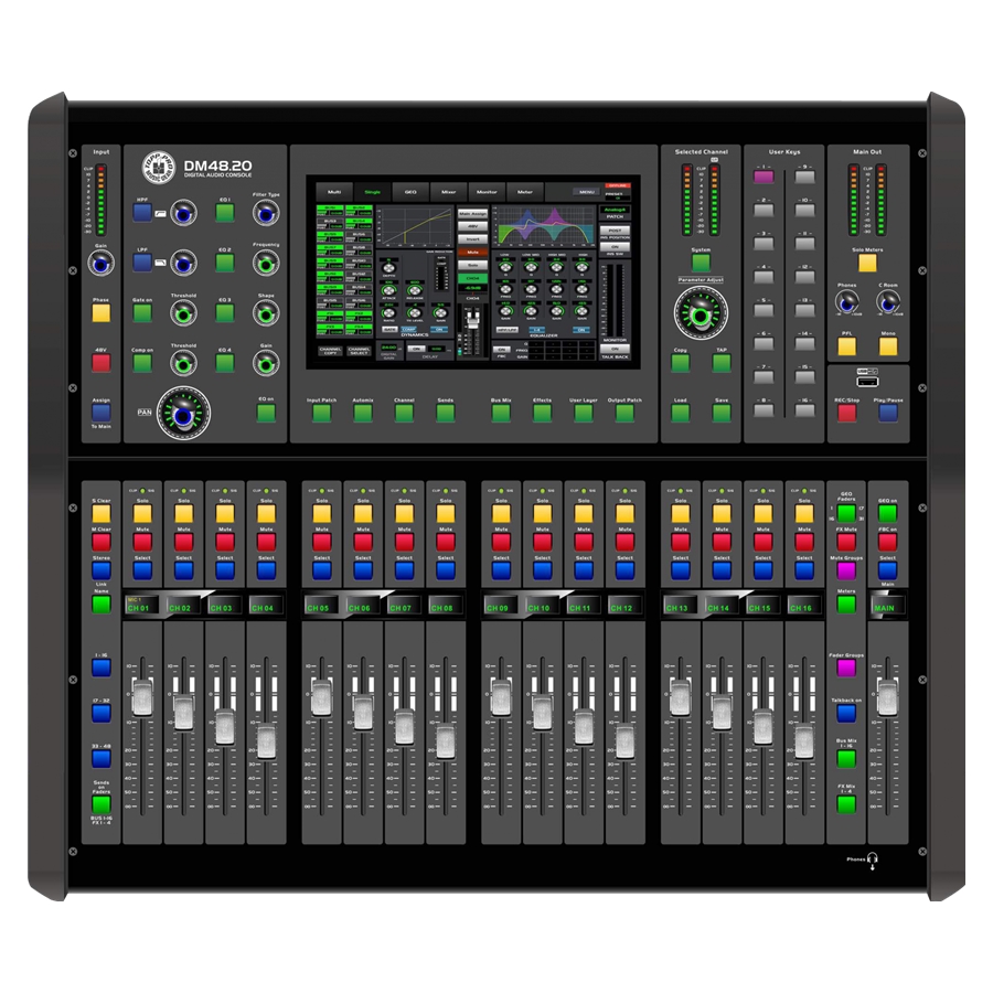 TOPP PRO - Topp Pro DM48.20 48 CH Digital Mixer 20 Out 4 FX & 10" Touch Screen